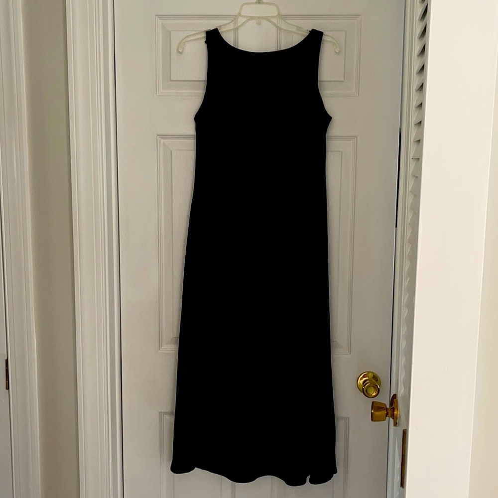Black mid calf cocktail dress